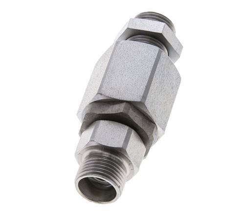 12L Acero Zincado Rótula con Guía de Bola Racor Pasamuros 315 bar NBR ISO 8434-1