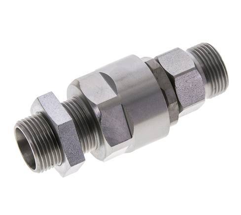 15L Acero Zincado Rótula con Guía de Bola Racor Pasamuros 315 bar NBR ISO 8434-1