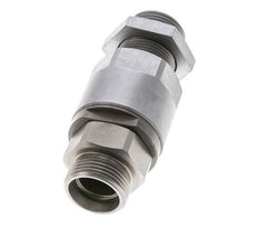 22L Acero Zincado Rótula con Guía de Bola Racor Pasamuros 160 bar NBR ISO 8434-1