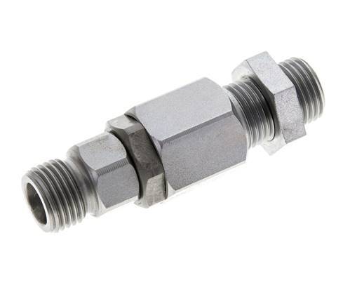 8S Rótula de acero cincado con guía de bola Racor de corte Pasamuros 350 bar NBR ISO 8434-1