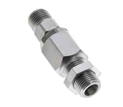 8S Rótula de acero cincado con guía de bola Racor de corte Pasamuros 350 bar NBR ISO 8434-1