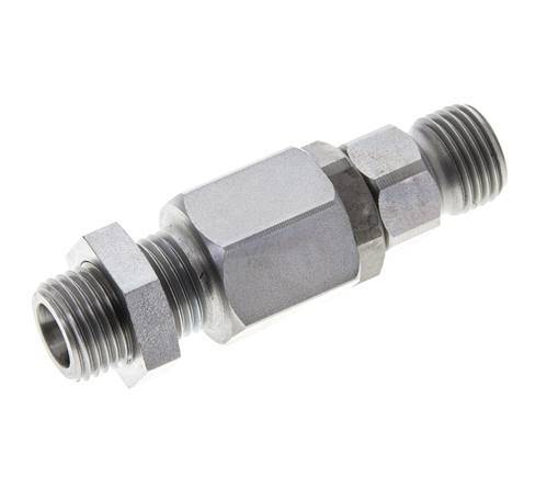8S Rótula de acero cincado con guía de bola Racor de corte Pasamuros 350 bar NBR ISO 8434-1
