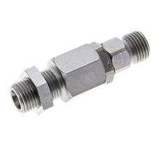 8S Rótula de acero cincado con guía de bola Racor de corte Pasamuros 350 bar NBR ISO 8434-1