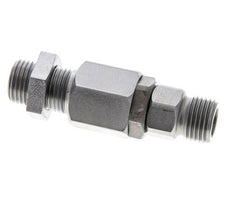8S Rótula de acero cincado con guía de bola Racor de corte Pasamuros 350 bar NBR ISO 8434-1