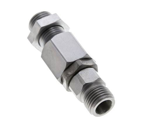 8S Rótula de acero cincado con guía de bola Racor de corte Pasamuros 350 bar NBR ISO 8434-1