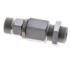 16S Acero zincado Rótula con guía de bola Racor pasamuros 350 bar NBR ISO 8434-1