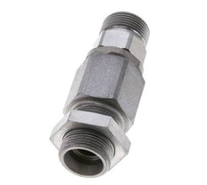 16S Acero zincado Rótula con guía de bola Racor pasamuros 350 bar NBR ISO 8434-1