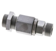 16S Acero zincado Rótula con guía de bola Racor pasamuros 350 bar NBR ISO 8434-1