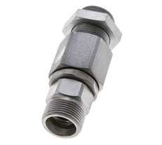 16S Acero zincado Rótula con guía de bola Racor pasamuros 350 bar NBR ISO 8434-1