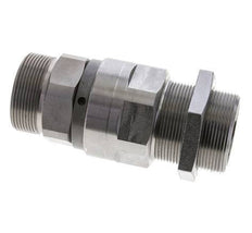 38S Zink plated Steel Ball-Guided Swivel Joint Cutting Fitting Bulkhead 250 bar NBR ISO 8434-1