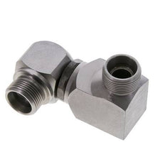 Racor doble giratorio de acero zincado 16S DN 12350 bar NBR ISO 8434-1