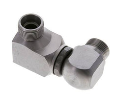 Racor doble giratorio de acero zincado 16S DN 12350 bar NBR ISO 8434-1