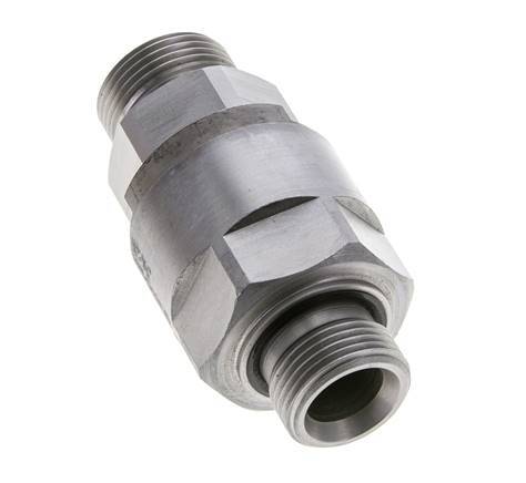 20S & G3/4'' Zink plated Steel Ball-Guided Swivel Joint Cutting Fitting with Male Threads DN 16350 bar NBR ISO 8434-1