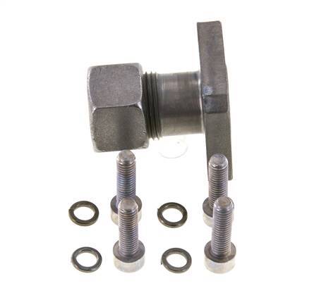 Brida de bomba LK 35 Acero con 15L (M22x1,5)