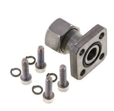 Brida de bomba LK 35 Acero con 15L (M22x1,5)