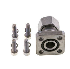 Brida de bomba LK 35 Acero con 15L (M22x1,5)