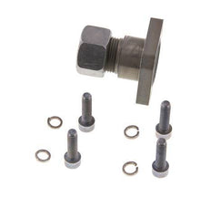 Brida de bomba LK 40 Acero con 15L (M22x1,5)