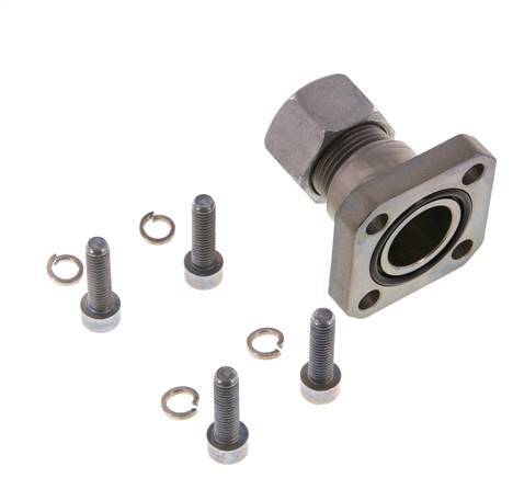 Brida de bomba LK 40 Acero con 15L (M22x1,5)