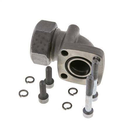 LK 55 Elbow Pump Flange Malleable cast iron with 35L (M45x2)