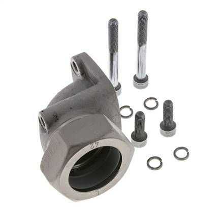 LK 55 Elbow Pump Flange Malleable cast iron with 42L (M52x2)