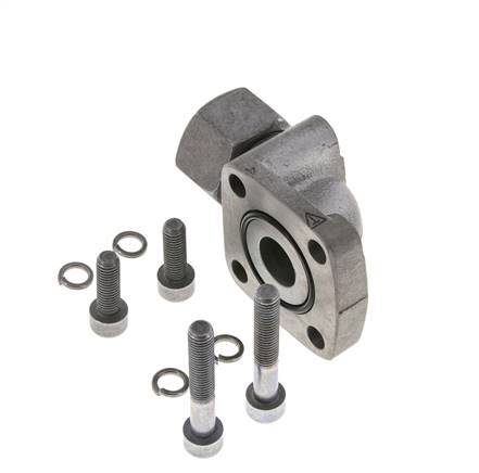 LK 55 Codo brida de bomba Fundición maleable con 20S (M30x2)