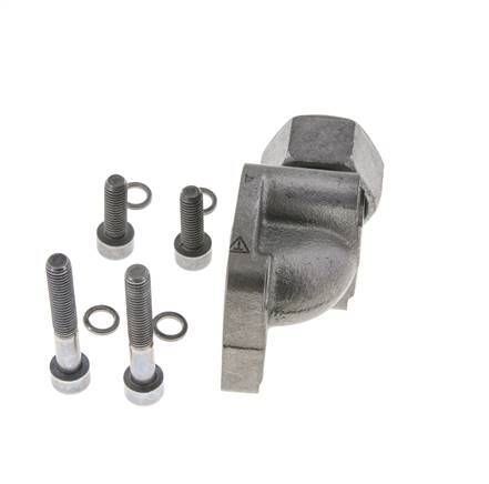 LK 55 Codo brida de bomba Fundición maleable con 20S (M30x2)