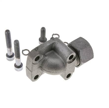 LK 55 Codo brida de bomba Fundición maleable con 20S (M30x2)