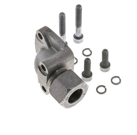 LK 55 Codo brida de bomba Fundición maleable con 20S (M30x2)