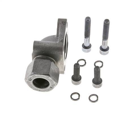 LK 55 Codo brida de bomba Fundición maleable con 20S (M30x2)