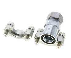 Brida de 3/4'' SAE 3000 PSI de acero con 18L (M26x1,5) ISO 6162-1