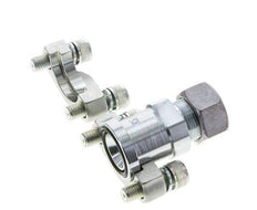 Brida de 3/4'' SAE 3000 PSI de acero con 18L (M26x1,5) ISO 6162-1