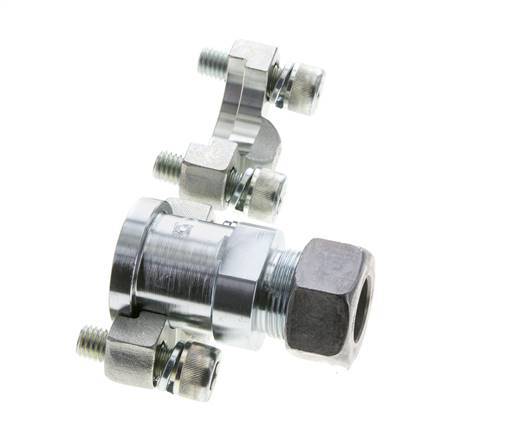 Brida de 3/4'' SAE 3000 PSI de acero con 18L (M26x1,5) ISO 6162-1