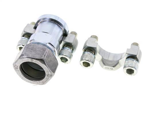 Brida 3/4'' SAE 3000 PSI Acero con 28L (M36x2) ISO 6162-1