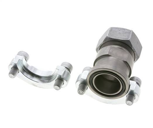 1-1/4'' SAE Flange 3000 PSI Steel with 35L (M45x2) ISO 6162-1