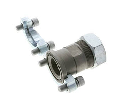 1-1/2'' SAE Flange 3000 PSI Steel with 42L (M52x2) ISO 6162-1