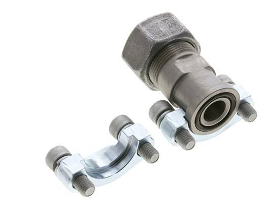 Brida 3/4'' SAE 3000 PSI Acero con 25S (M36x2) ISO 6162-1