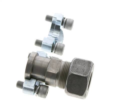 Brida 3/4'' SAE 3000 PSI Acero con 25S (M36x2) ISO 6162-1