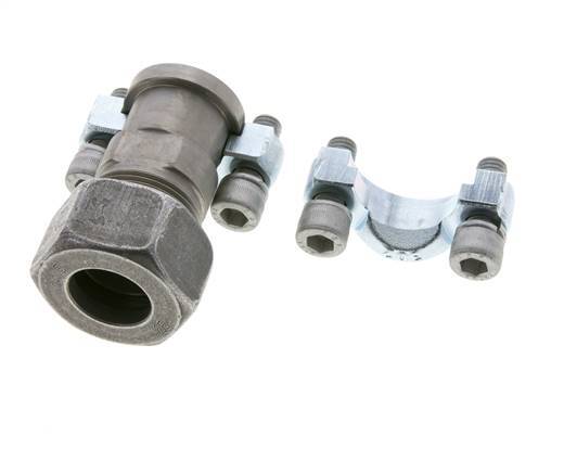 Brida 3/4'' SAE 3000 PSI Acero con 25S (M36x2) ISO 6162-1