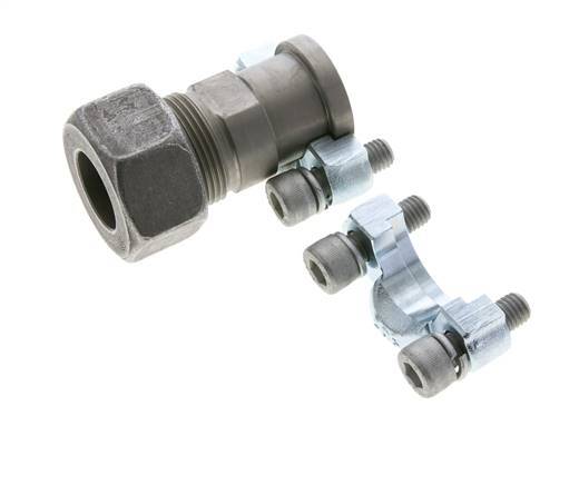 Brida 3/4'' SAE 3000 PSI Acero con 25S (M36x2) ISO 6162-1