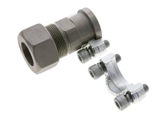 1'' SAE Flange 3000 PSI Steel with 30S (M42x2) ISO 6162-1