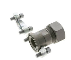 1-1/2'' SAE Flange 3000 PSI Steel with 38S (M52x2) ISO 6162-1