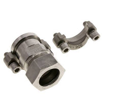 Brida SAE de 1-1/4'' 3000 PSI de acero inoxidable con 35L (M45x2) ISO 6162-1