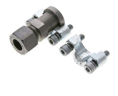 Brida de 1/2'' SAE 6000 PSI de acero con 16S (M24x1,5) ISO 6162-2