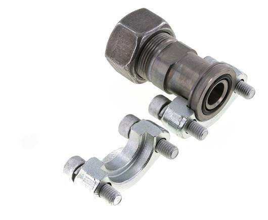 Brida 3/4'' SAE 6000 PSI Acero con 25S (M36x2) ISO 6162-2