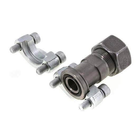 Brida 3/4'' SAE 6000 PSI Acero con 25S (M36x2) ISO 6162-2