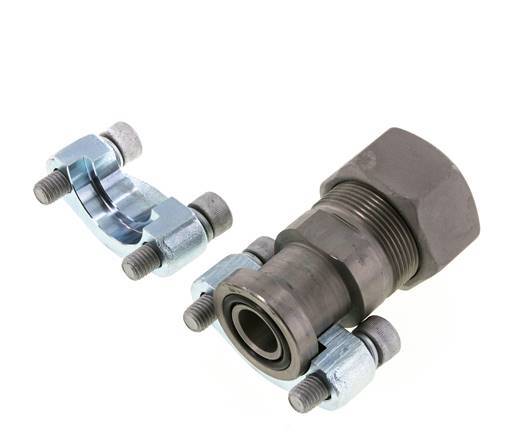 Brida 3/4'' SAE 6000 PSI de acero con 30S (M42x2) ISO 6162-2