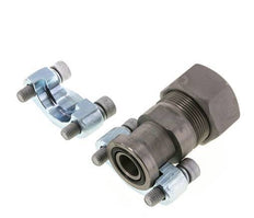 Brida 3/4'' SAE 6000 PSI de acero con 30S (M42x2) ISO 6162-2