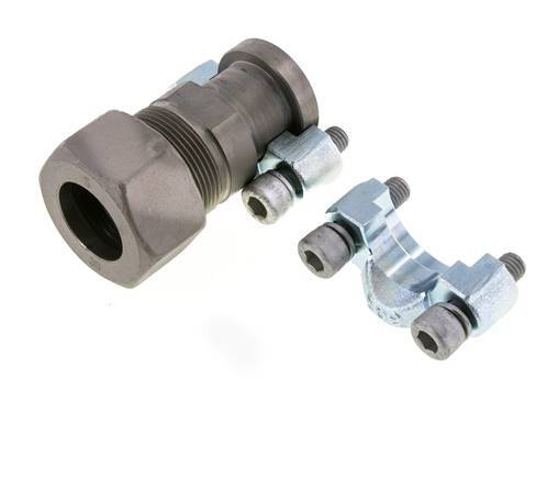 Brida 3/4'' SAE 6000 PSI de acero con 30S (M42x2) ISO 6162-2