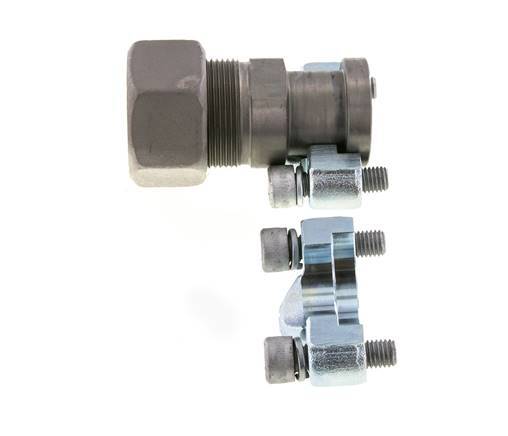 Brida 3/4'' SAE 6000 PSI de acero con 30S (M42x2) ISO 6162-2