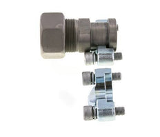 Brida 3/4'' SAE 6000 PSI de acero con 30S (M42x2) ISO 6162-2